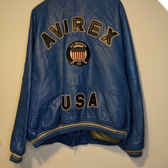 Avirex Leather Jacket 5xl 